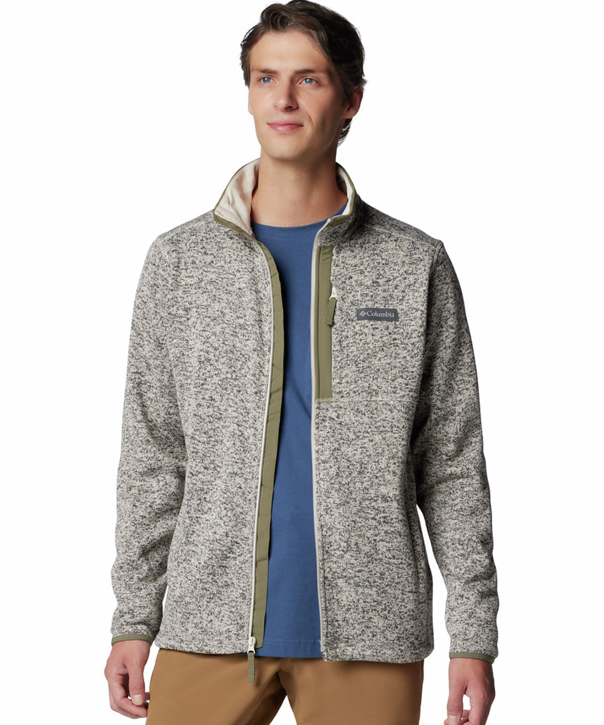 Sweater Hombre Sweater Weather Full Zip Gris Columbia