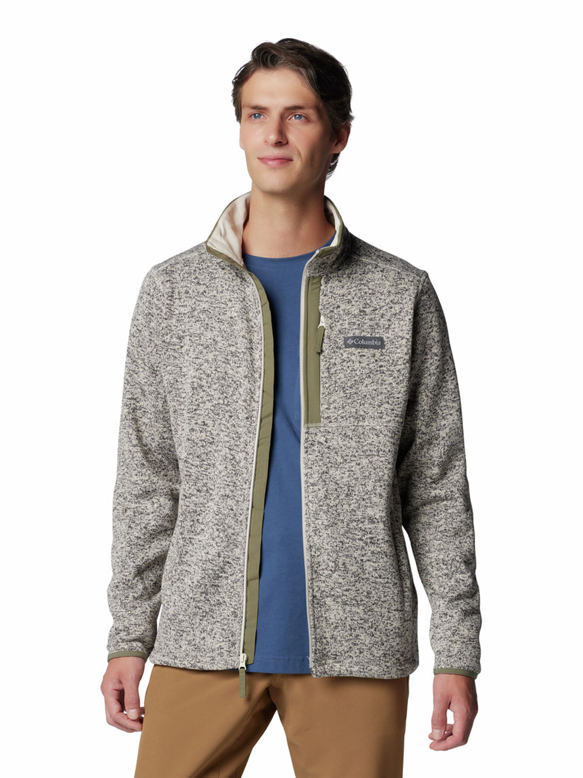 Sweater Hombre Sweater Weather Full Zip Gris Columbia