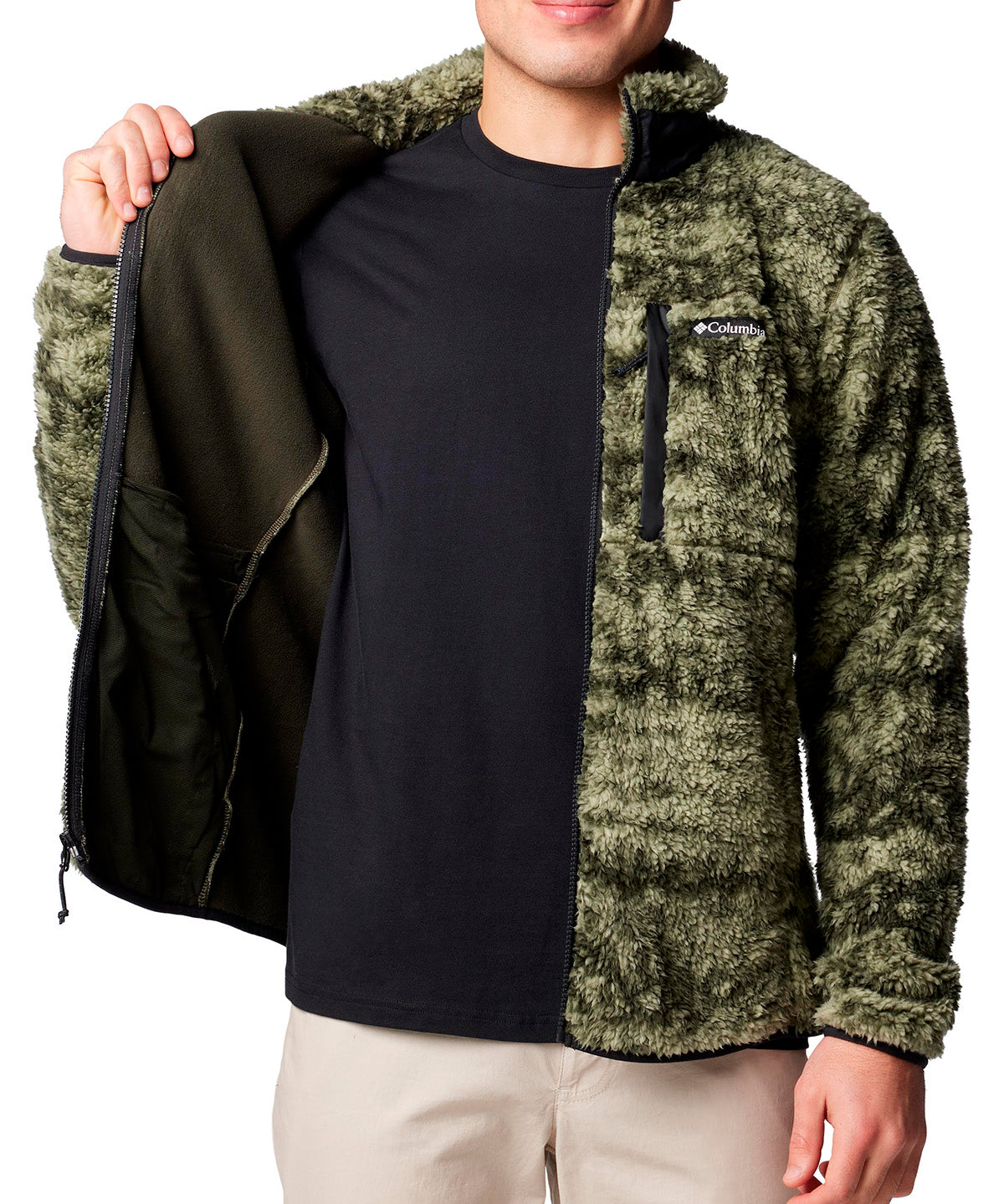 Polar Hombre Winter Fleece Verde Columbia