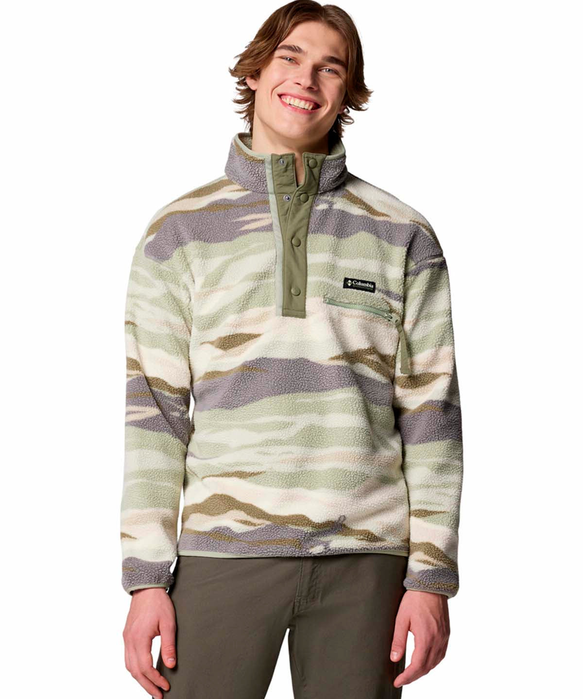 Polar Hombre Helvetia Snap Fleece Beige Columbia