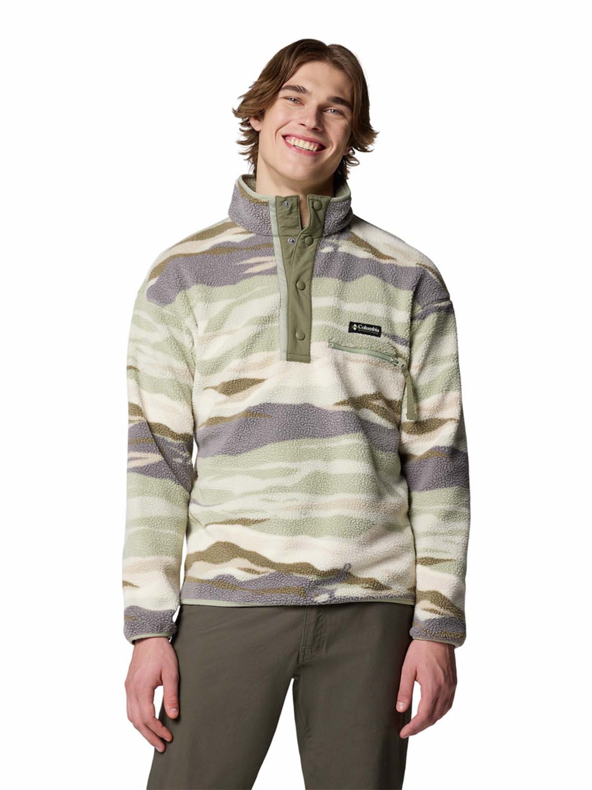 Polar Hombre Helvetia Snap Fleece Beige Columbia