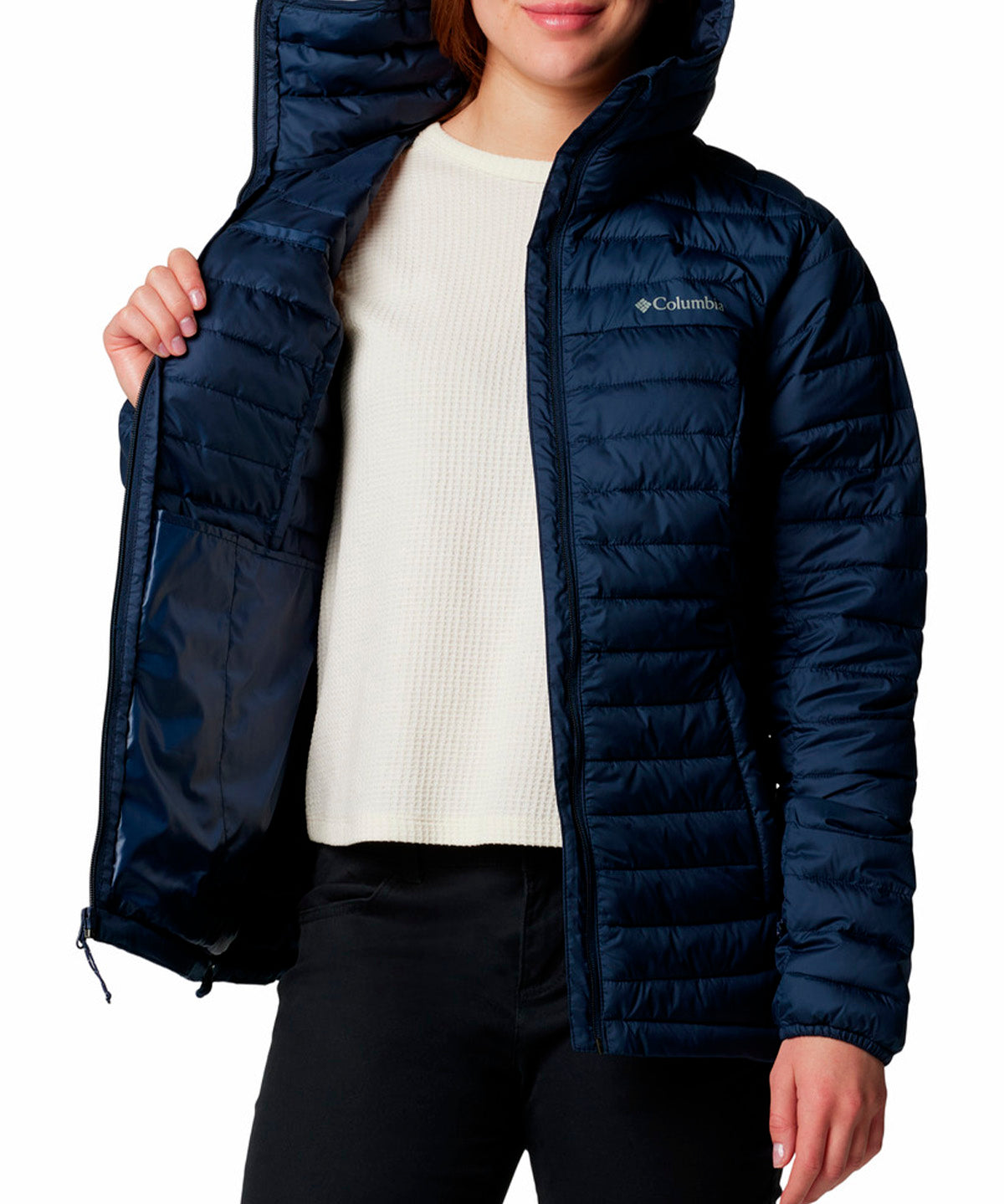 Parka Mujer Silver Falls II Hoodie Azul Columbia