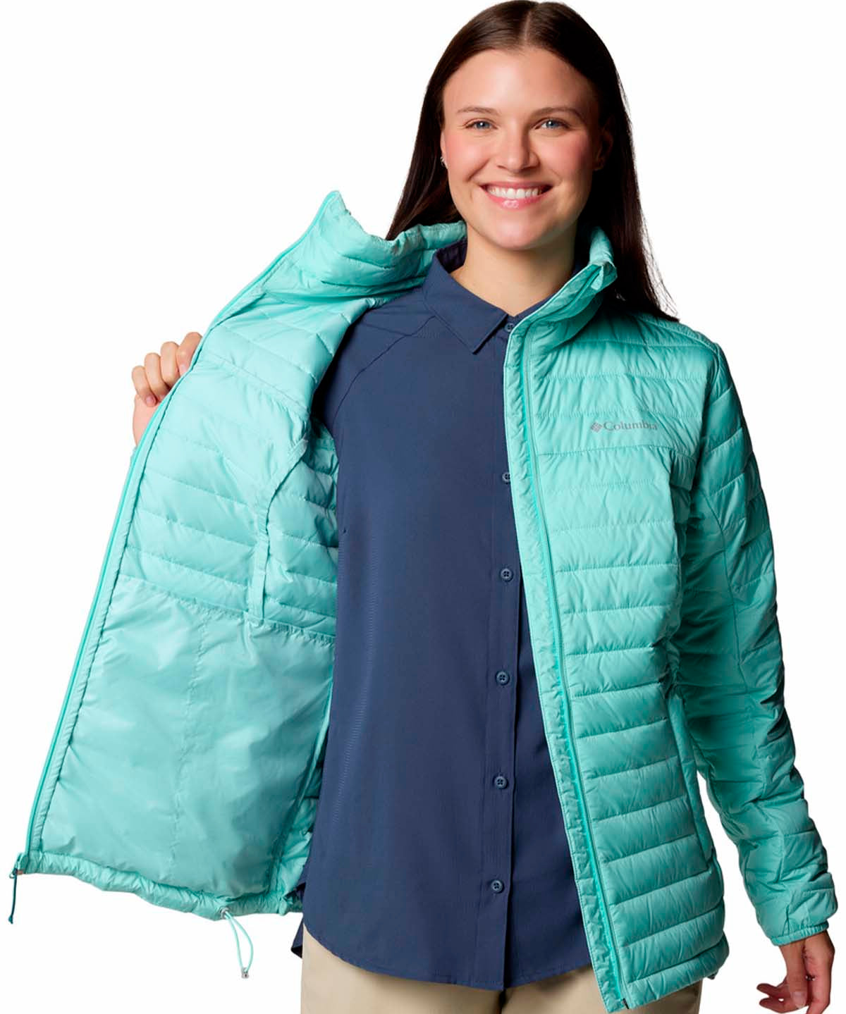 Parka Mujer Silver Falls II Full Verde Columbia