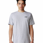 Polera Manga Corta Hombre Back Logo Gris Mountain Hardwear