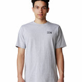 Polera Manga Corta Hombre Back Logo Gris Mountain Hardwear