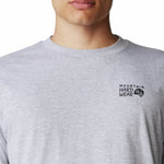 Polera Manga Corta Hombre Back Logo Gris Mountain Hardwear