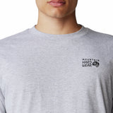 Polera Manga Corta Hombre Back Logo Gris Mountain Hardwear