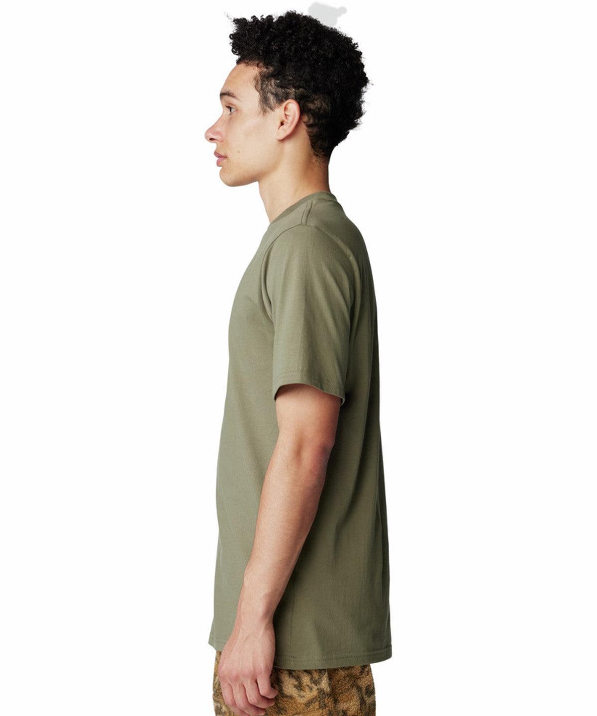 Polera Manga Corta Hombre Back Logo Verde Mountain Hardwear