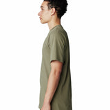 Polera Manga Corta Hombre Back Logo Verde Mountain Hardwear