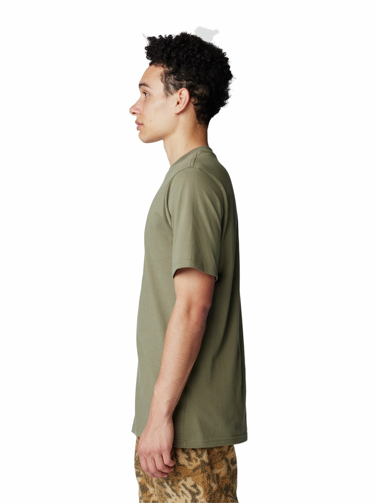 Polera Manga Corta Hombre Back Logo Verde Mountain Hardwear