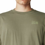 Polera Manga Corta Hombre Back Logo Verde Mountain Hardwear