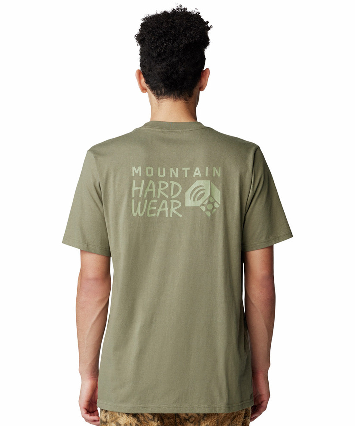 Polera Manga Corta Hombre Back Logo Verde Mountain Hardwear