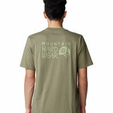 Polera Manga Corta Hombre Back Logo Verde Mountain Hardwear