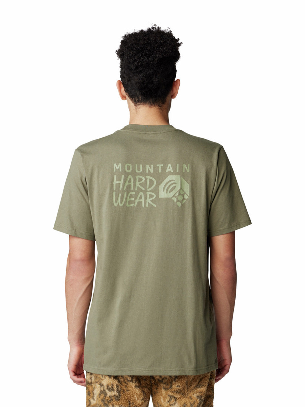 Polera Manga Corta Hombre Back Logo Verde Mountain Hardwear