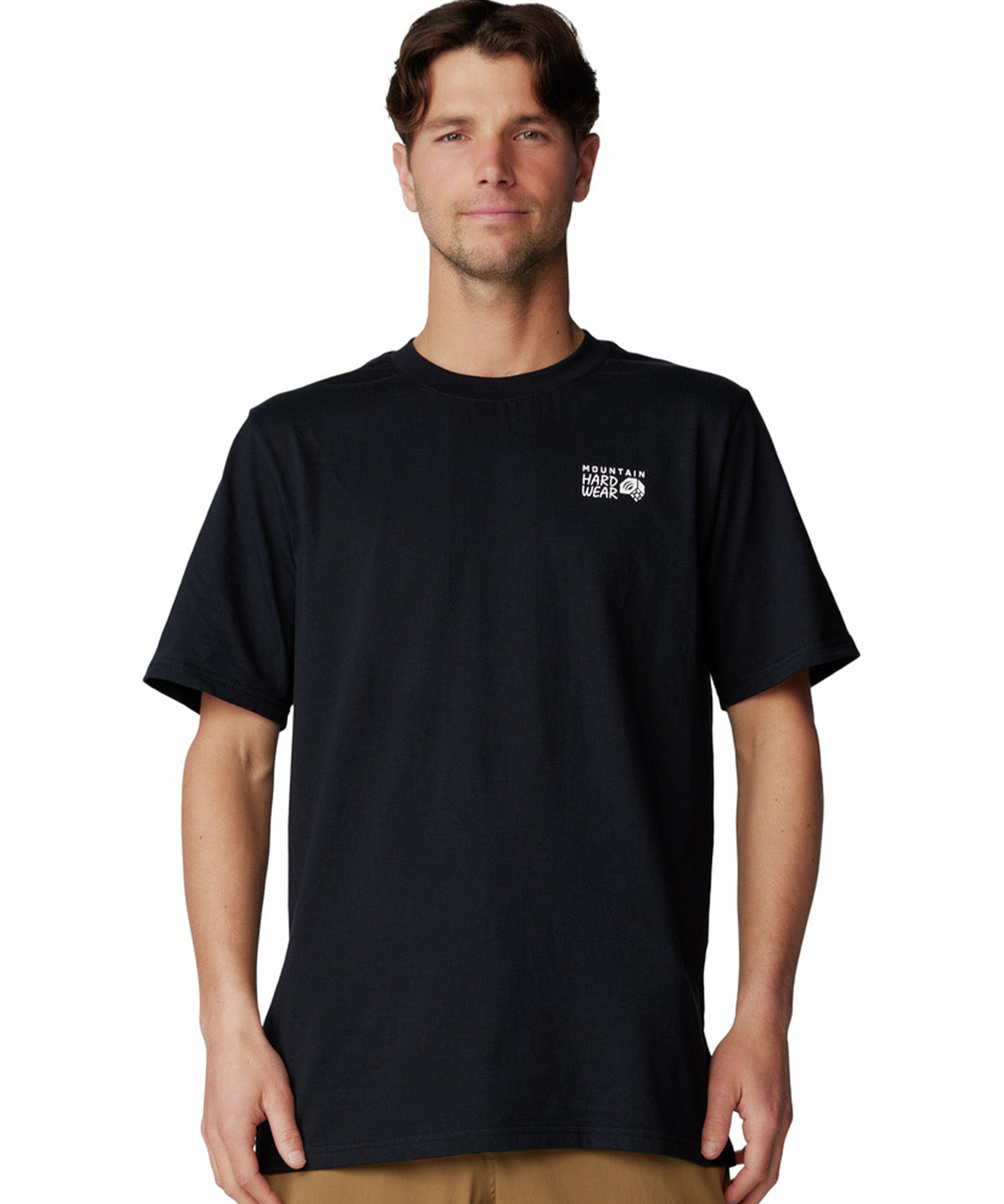 Polera Manga Corta Hombre Back Logo Negro Mountain Hardwear