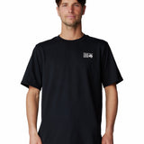 Polera Manga Corta Hombre Back Logo Negro Mountain Hardwear
