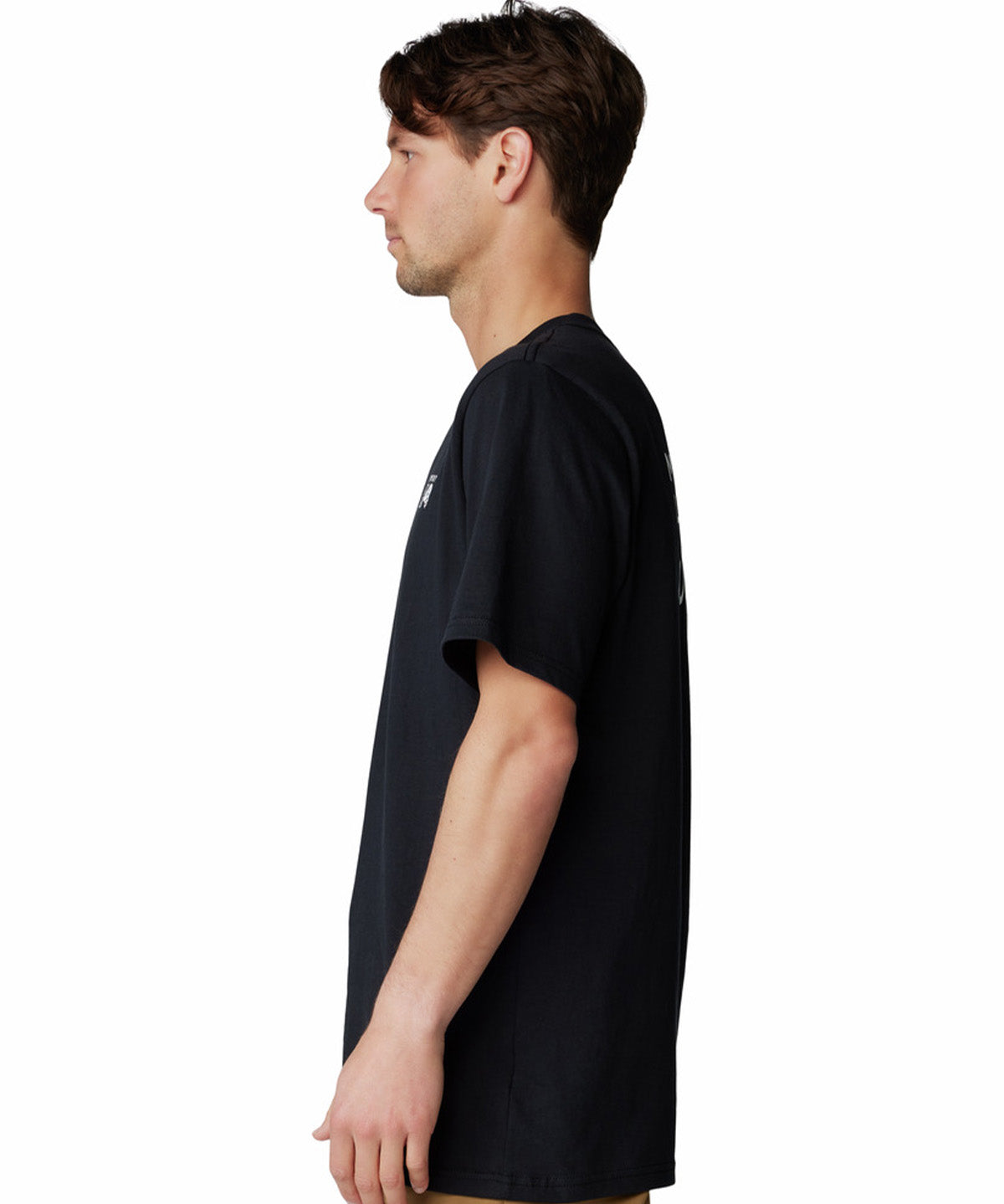 Polera Manga Corta Hombre Back Logo Negro Mountain Hardwear