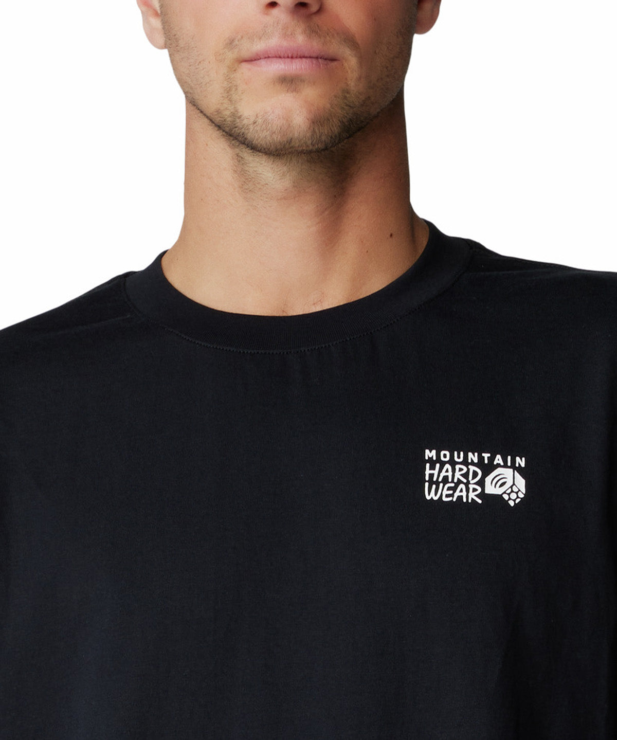 Polera Manga Corta Hombre Back Logo Negro Mountain Hardwear