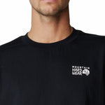 Polera Manga Corta Hombre Back Logo Negro Mountain Hardwear