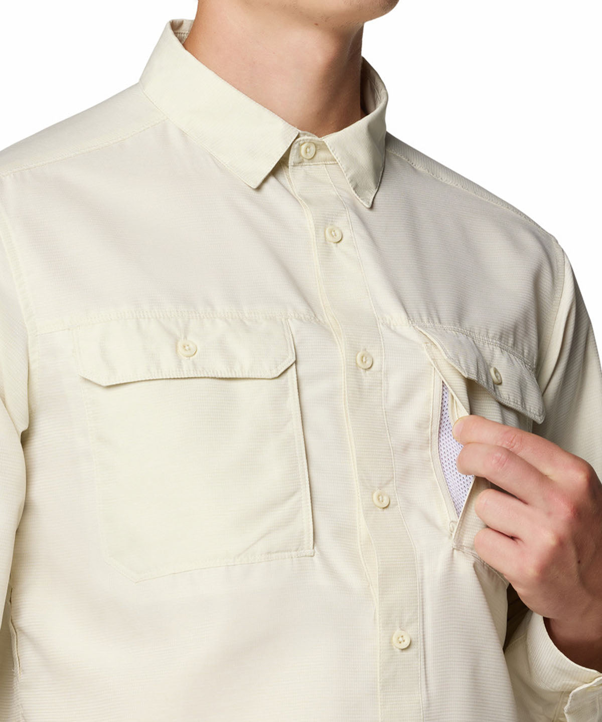 Camisa Manga Corta Hombre Canyon Beige Mountain Hardwear