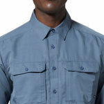 Polera Manga Larga Hombre Canyon Gris Mountain Hardwear