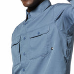 Polera Manga Larga Hombre Canyon Gris Mountain Hardwear