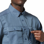 Polera Manga Larga Hombre Canyon Gris Mountain Hardwear