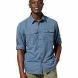 Polera Manga Larga Hombre Canyon Gris Mountain Hardwear
