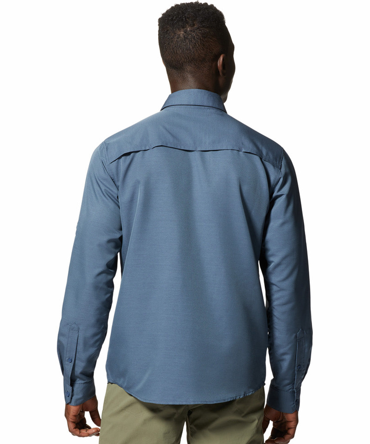 Polera Manga Larga Hombre Canyon Gris Mountain Hardwear