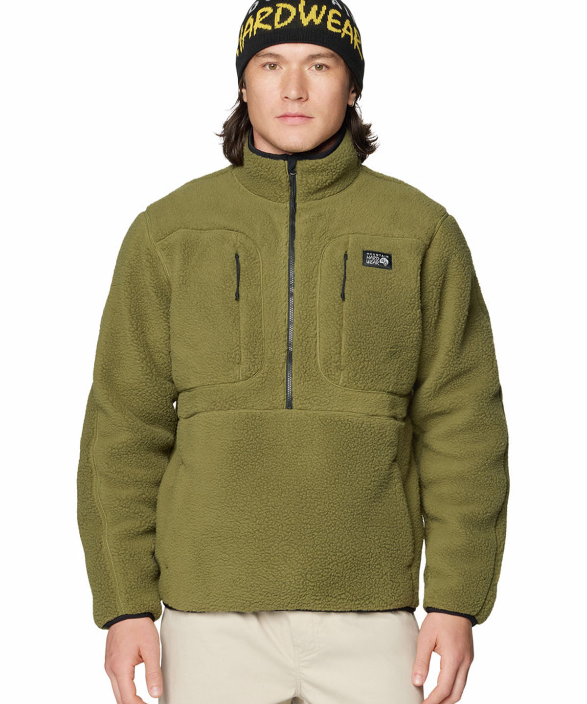 Polar Hombre Hicamp Half Zip Verde Mountain Hardwear