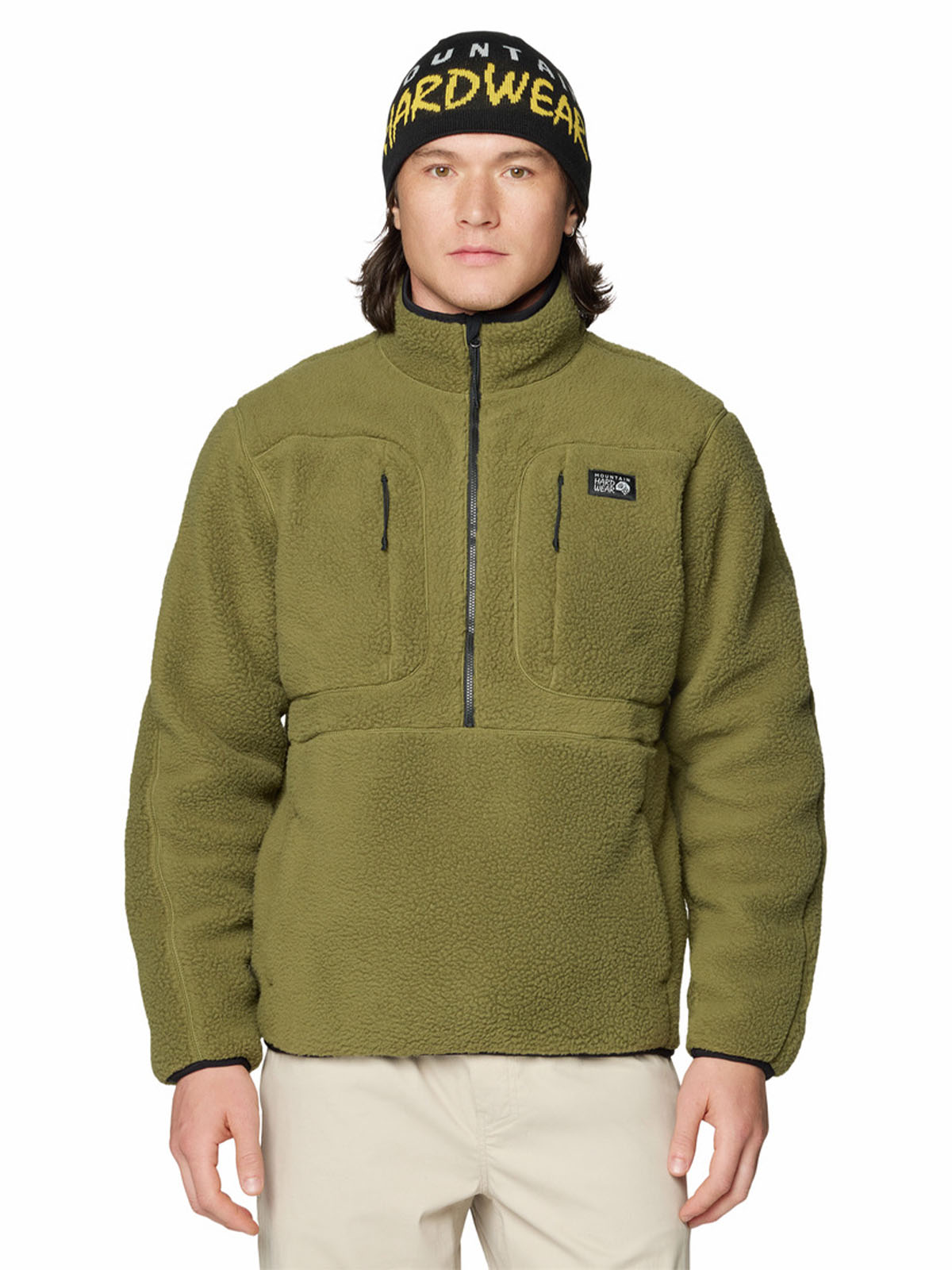 Polar Hombre Hicamp Half Zip Verde Mountain Hardwear