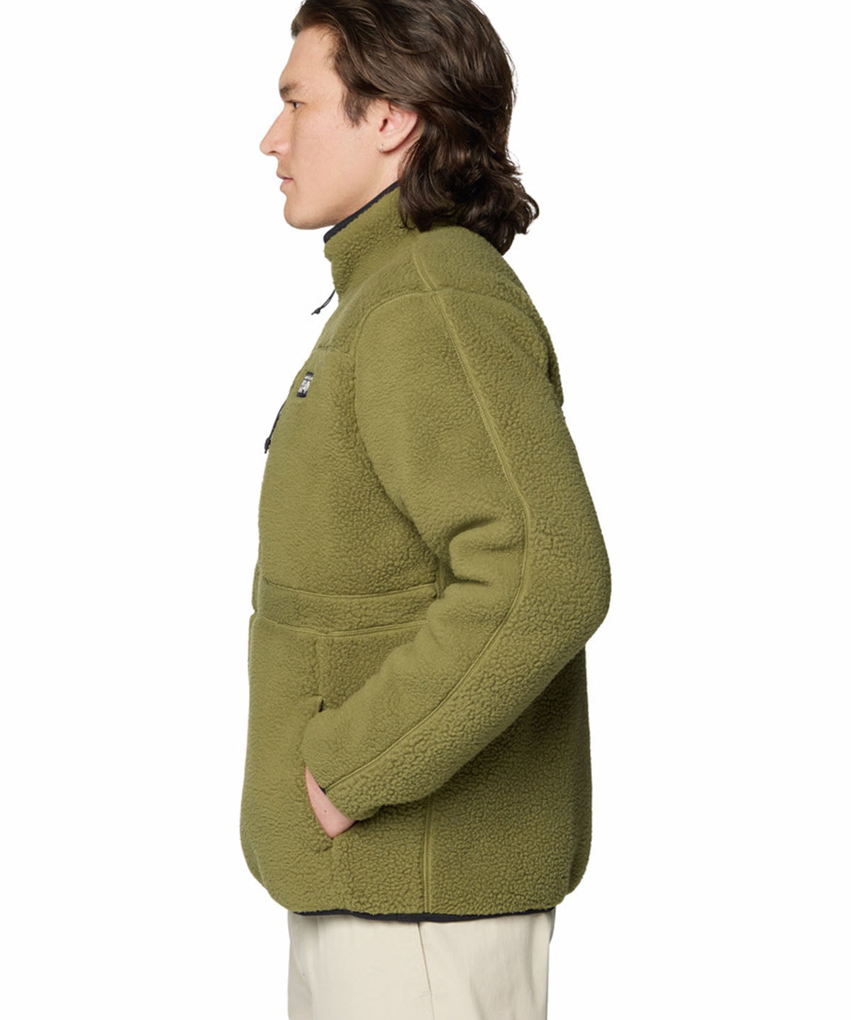 Polar Hombre Hicamp Half Zip Verde Mountain Hardwear