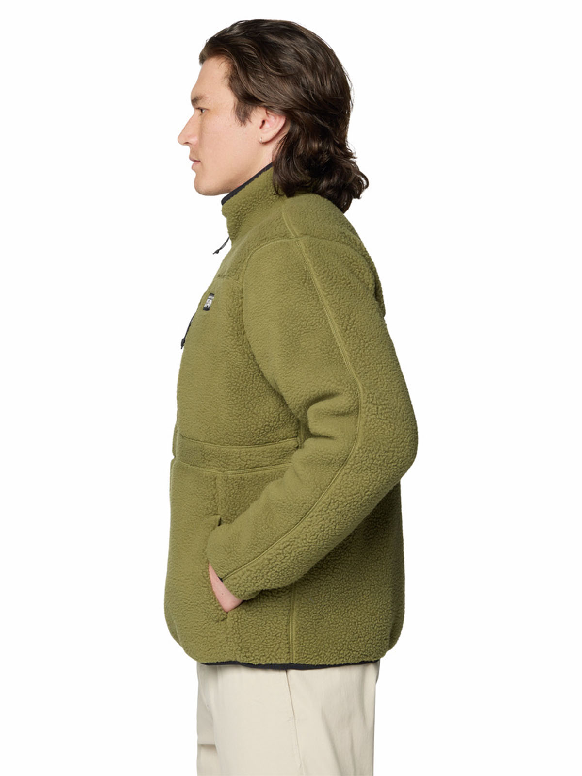 Polar Hombre Hicamp Half Zip Verde Mountain Hardwear