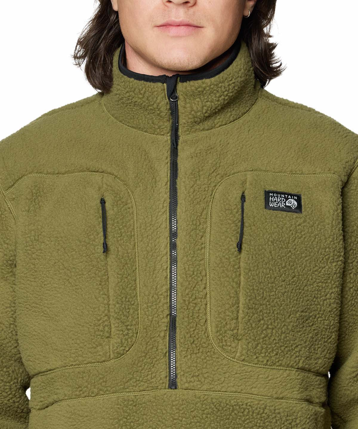 Polar Hombre Hicamp Half Zip Verde Mountain Hardwear