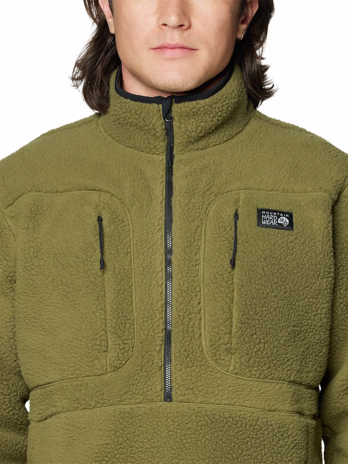 Polar Hombre Hicamp Half Zip Verde Mountain Hardwear