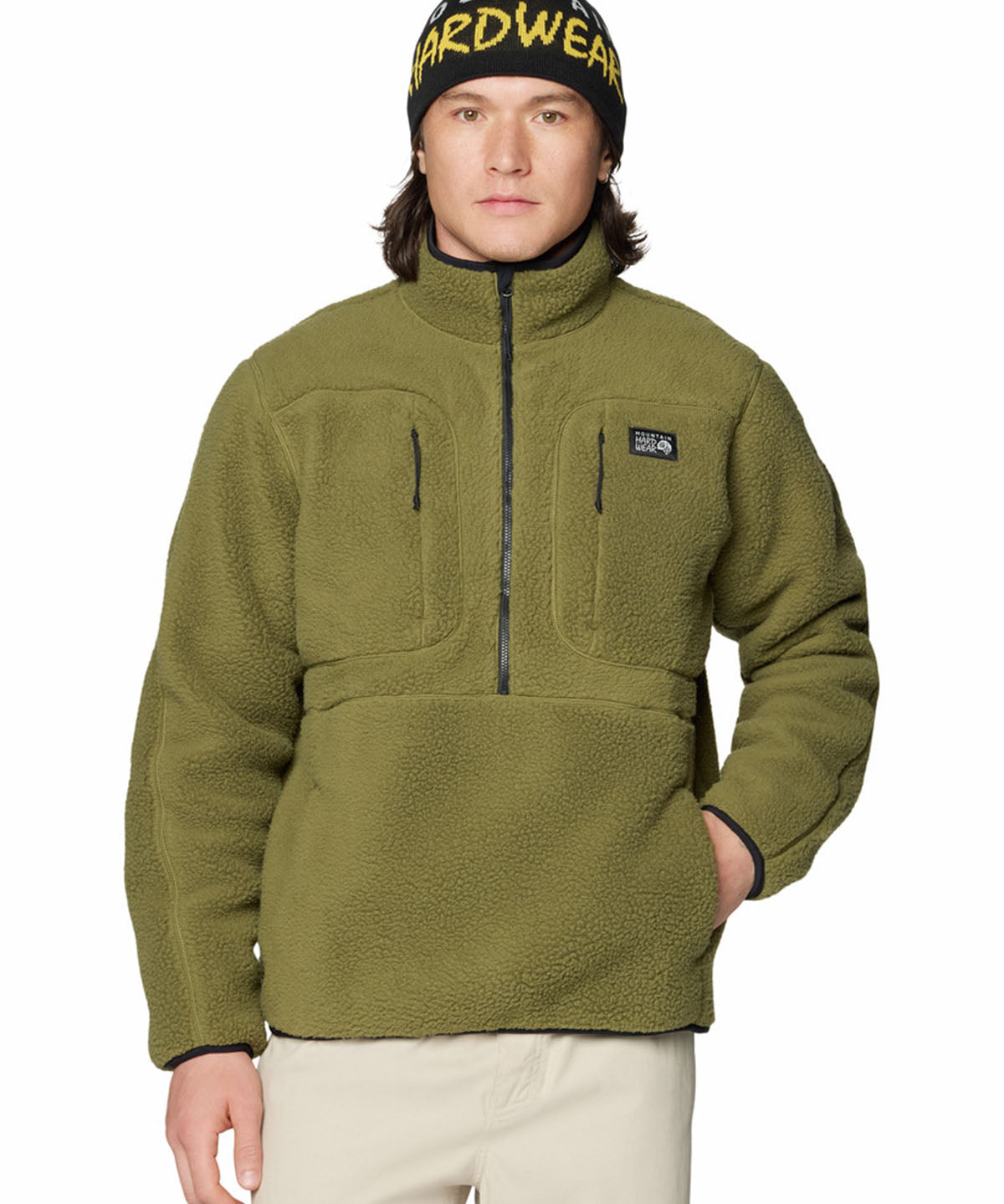 Polar Hombre Hicamp Half Zip Verde Mountain Hardwear