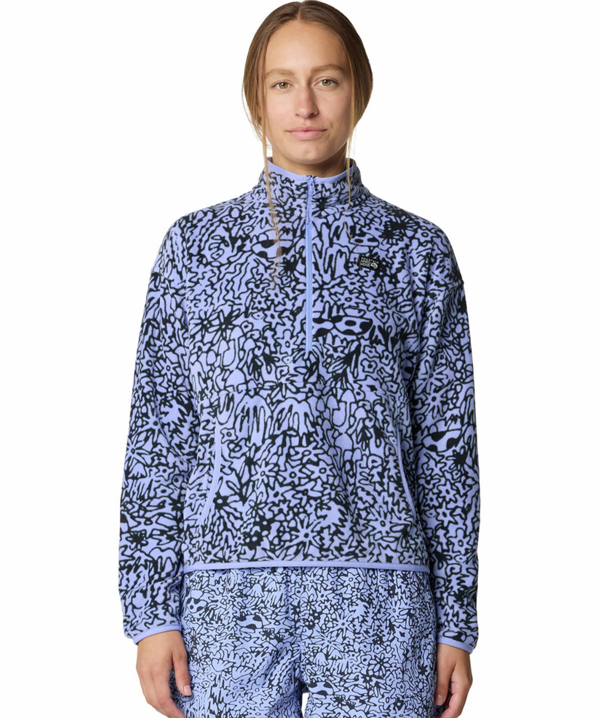 Polar Mujer Microchill Half Zip Blanco Mountain Hardwear