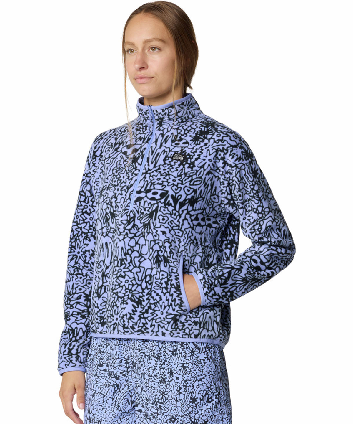 Polar Mujer Microchill Half Zip Blanco Mountain Hardwear