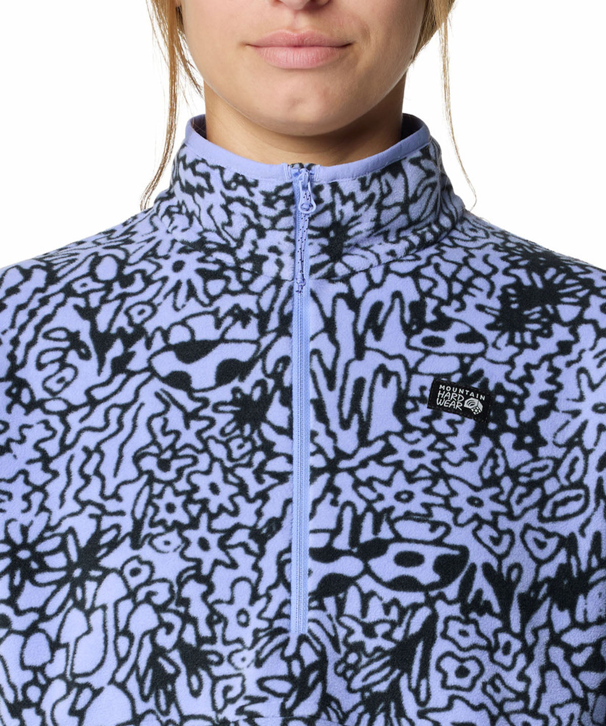 Polar Mujer Microchill Half Zip Blanco Mountain Hardwear