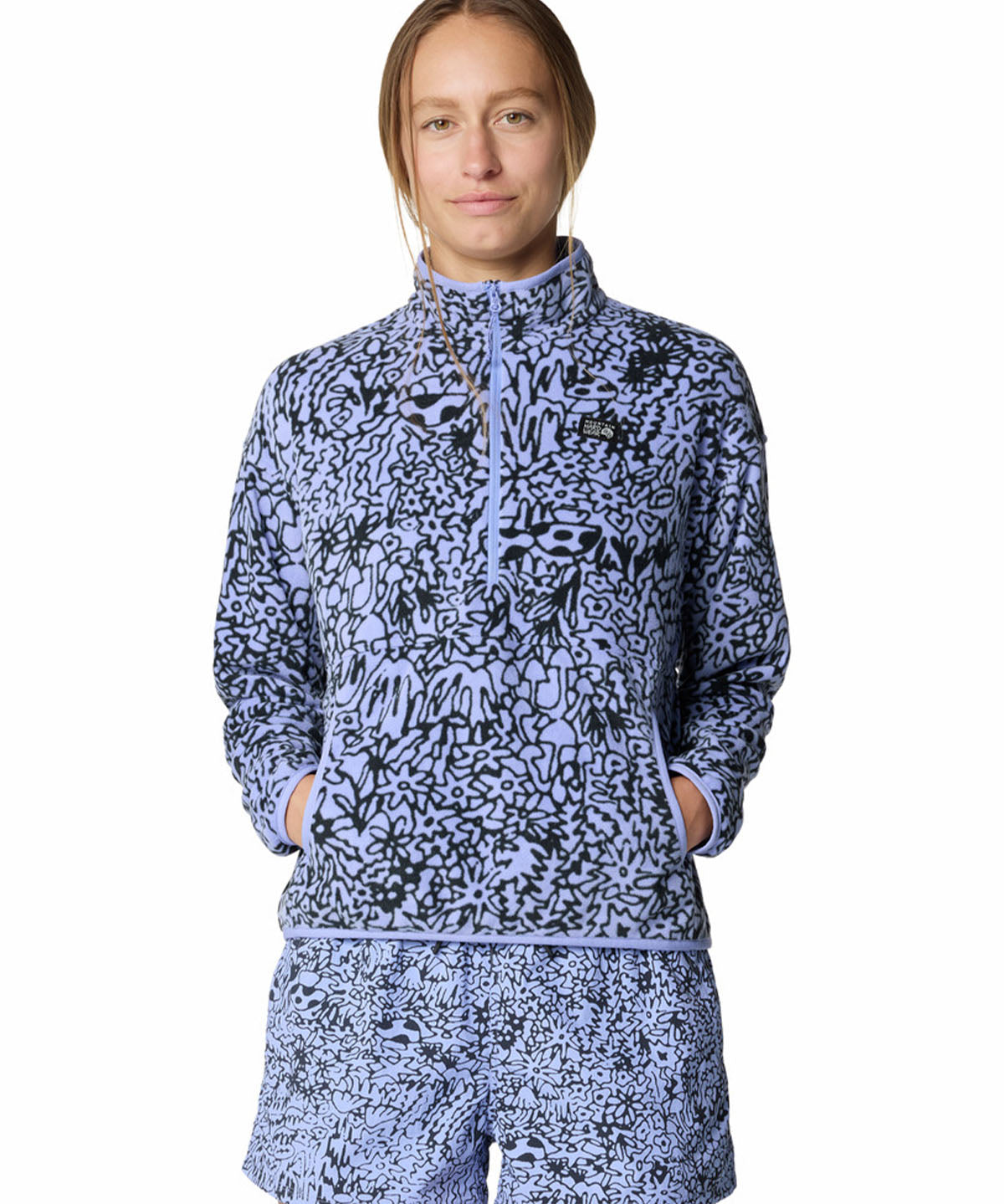 Polar Mujer Microchill Half Zip Blanco Mountain Hardwear