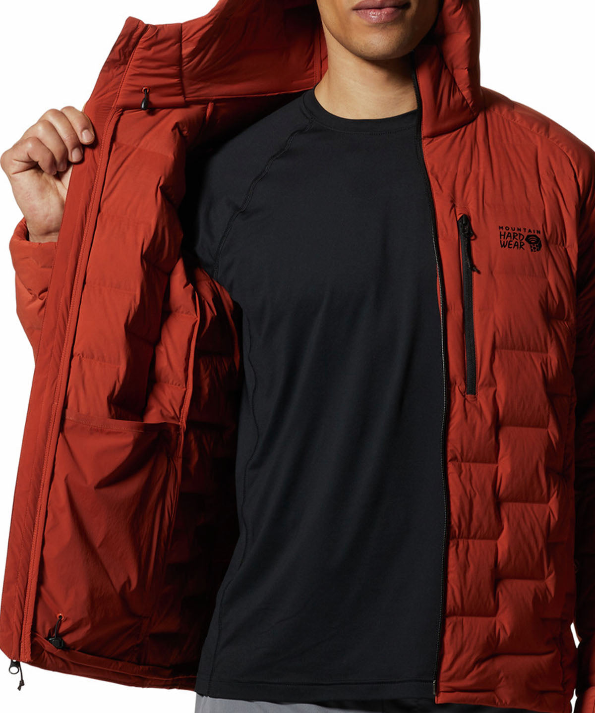 Parka Hombre Stretchdown Hoody Rojo Mountain Hardwear
