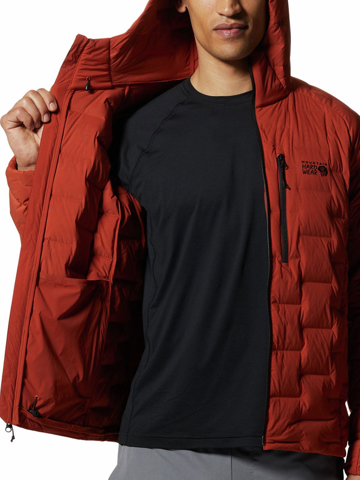 Parka Hombre Stretchdown Hoody Rojo Mountain Hardwear