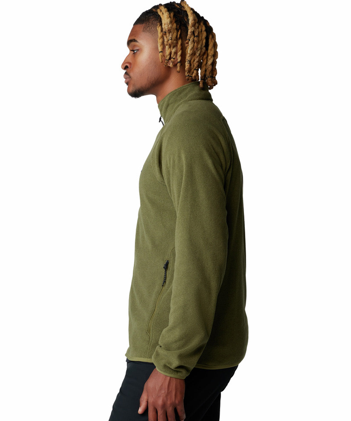 Polar Hombre Microchill Full Zip Verde Mountain Hardwear