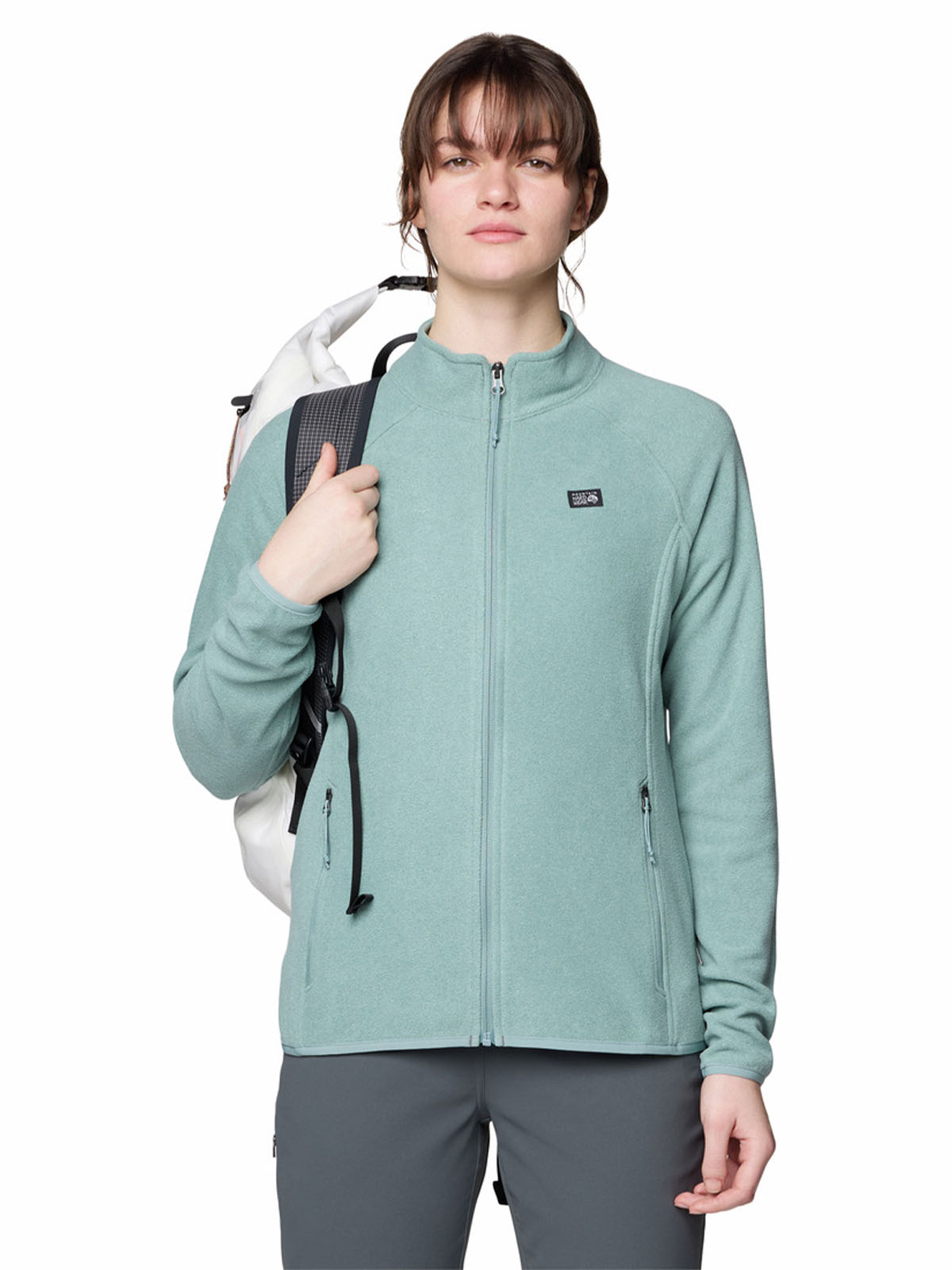 Polar Mujer Microchill Full Zip Azul Mountain Hardwear