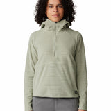 Polar Mujer Summit Grid Half Zip Blanco Mountain Hardwear