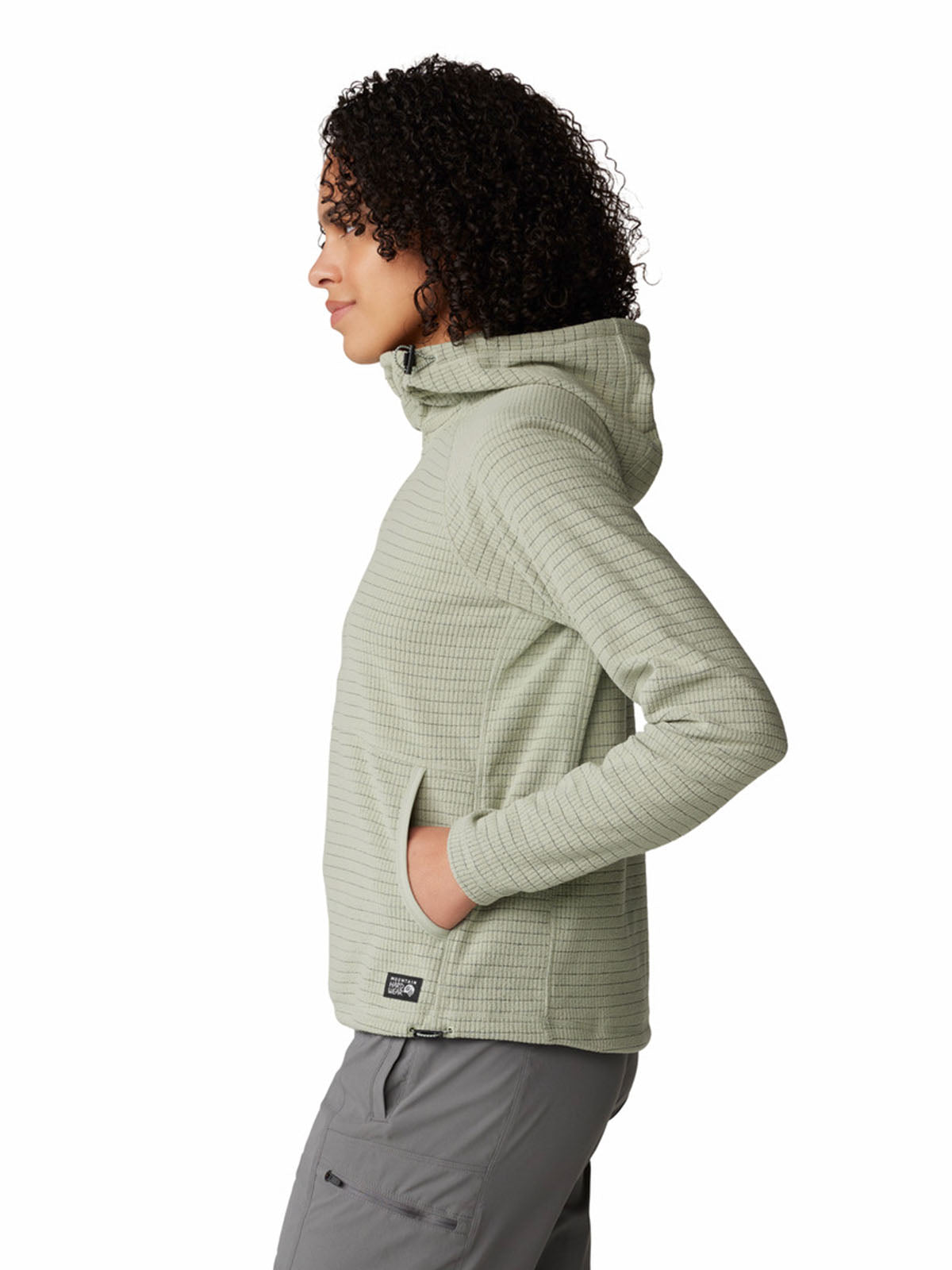 Polar Mujer Summit Grid Half Zip Blanco Mountain Hardwear
