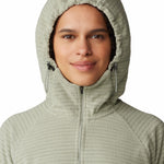 Polar Mujer Summit Grid Half Zip Blanco Mountain Hardwear