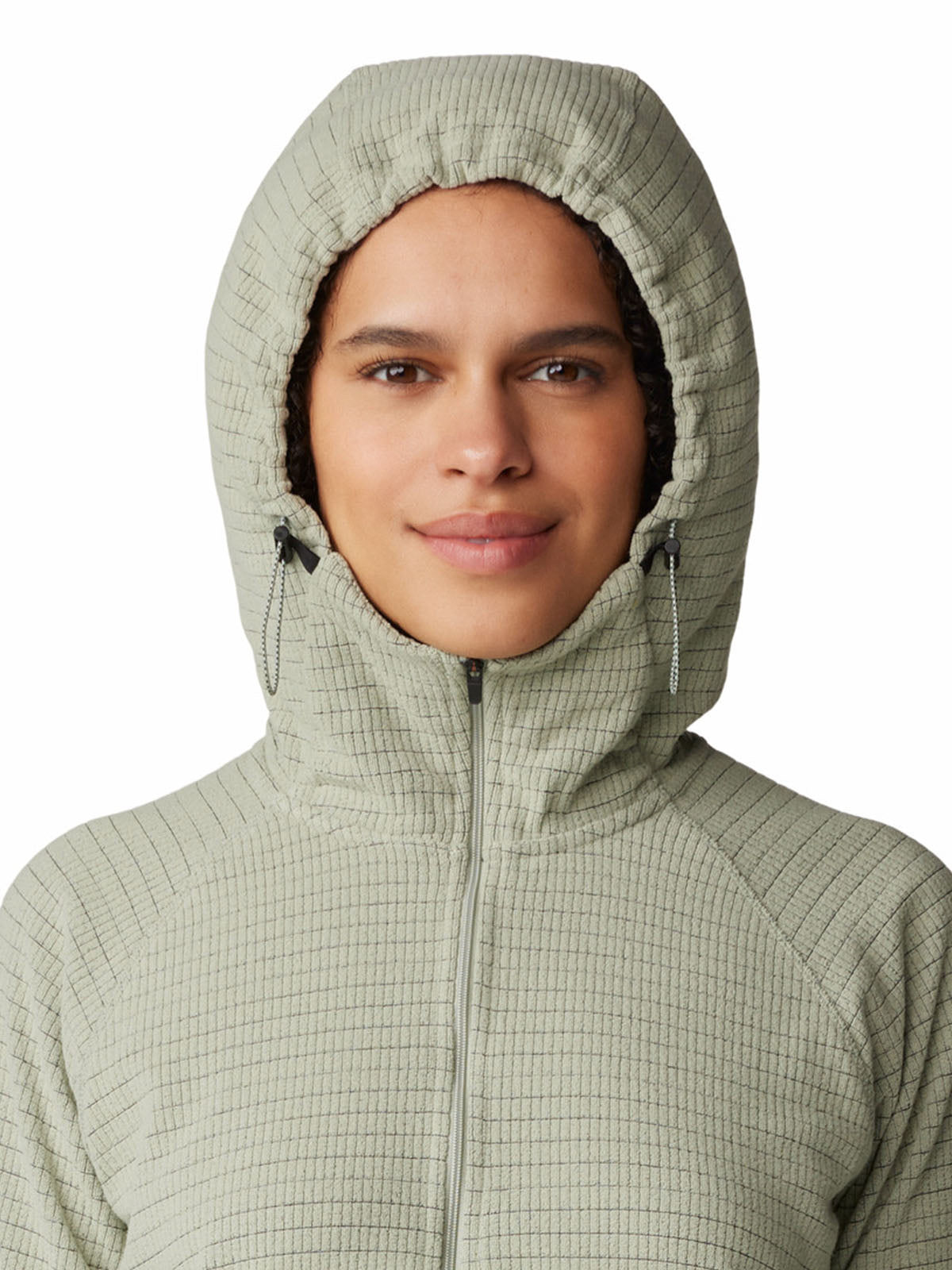 Polar Mujer Summit Grid Half Zip Blanco Mountain Hardwear