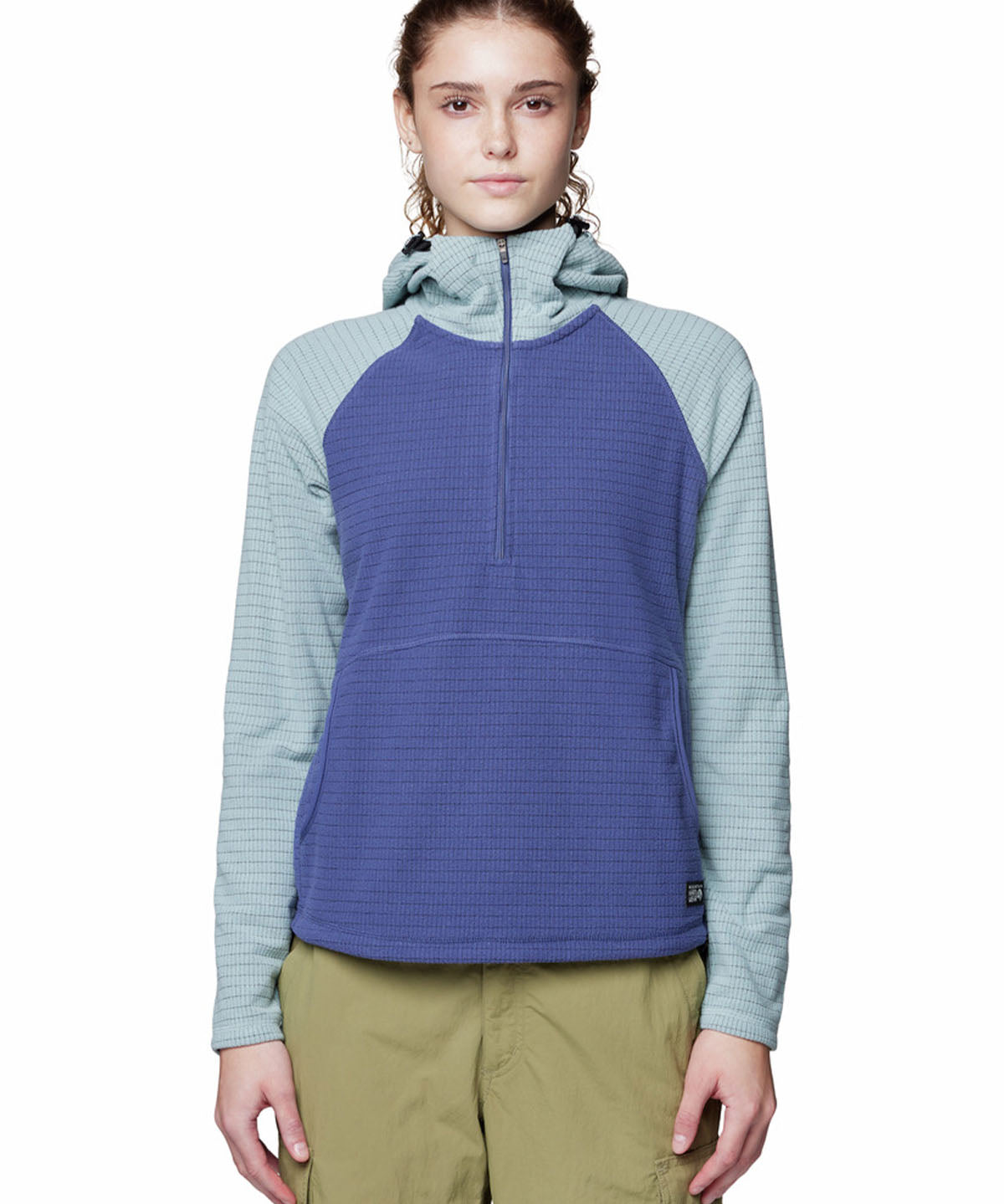 Polar Mujer Summit Grid Half Zip Azul Mountain Hardwear