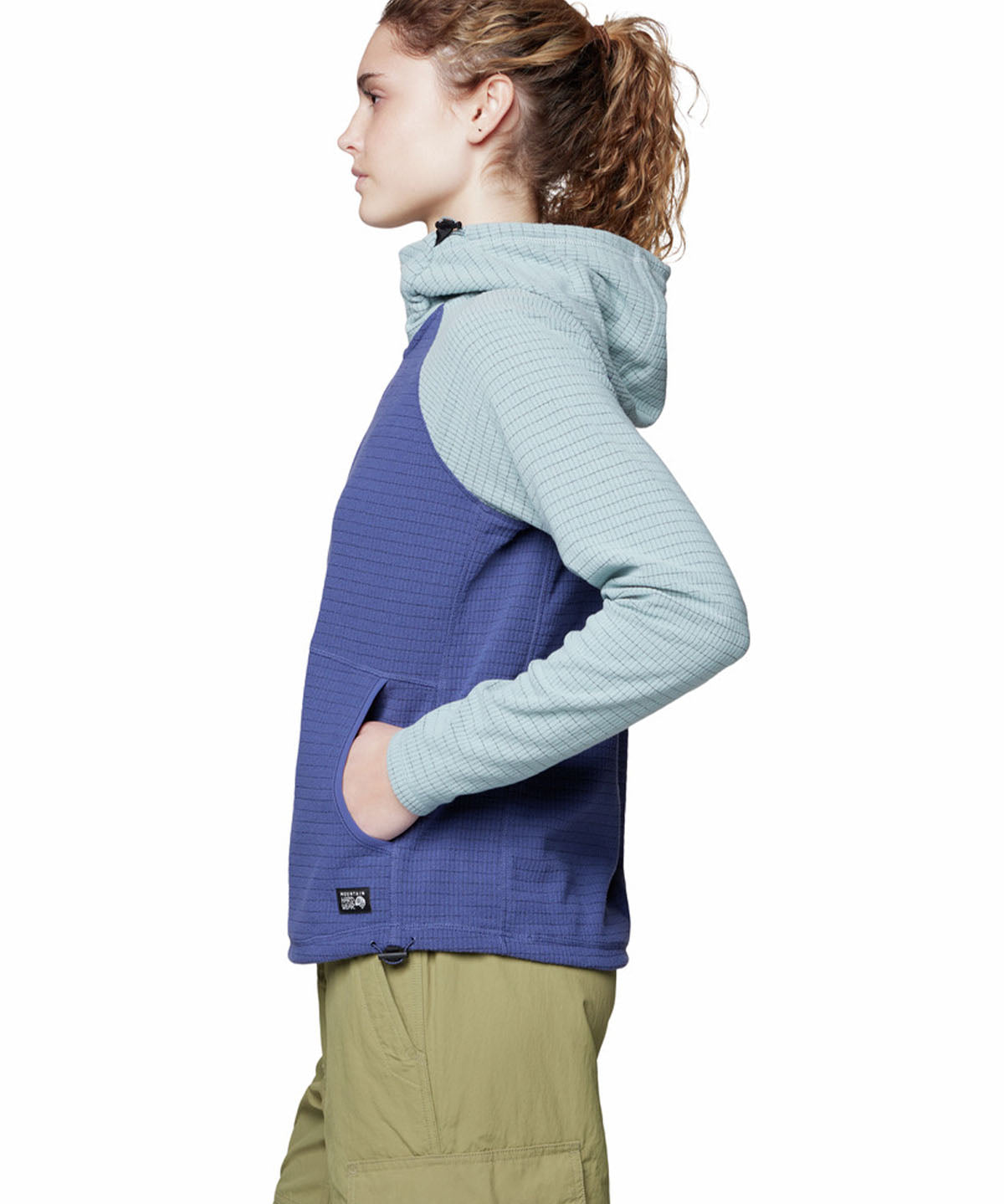 Polar Mujer Summit Grid Half Zip Azul Mountain Hardwear